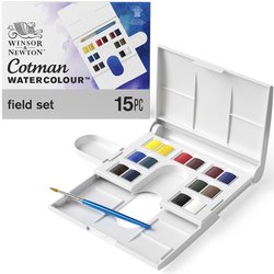 Winsor & Newton Cotman Watercolour Travel Set, 25pc