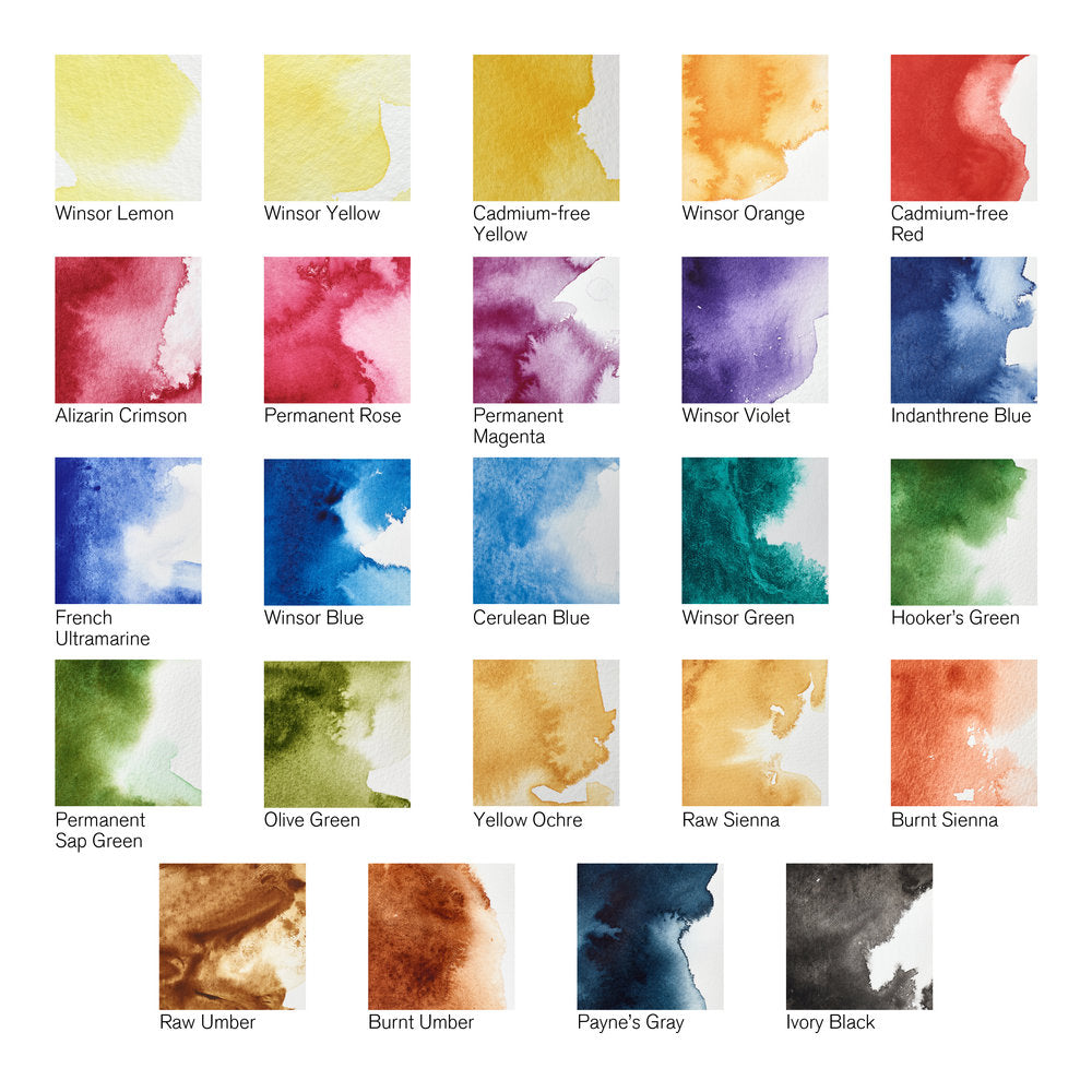 Winsor & Newton Complete Travel Tin 24pc Professiobnal Watercolour Set