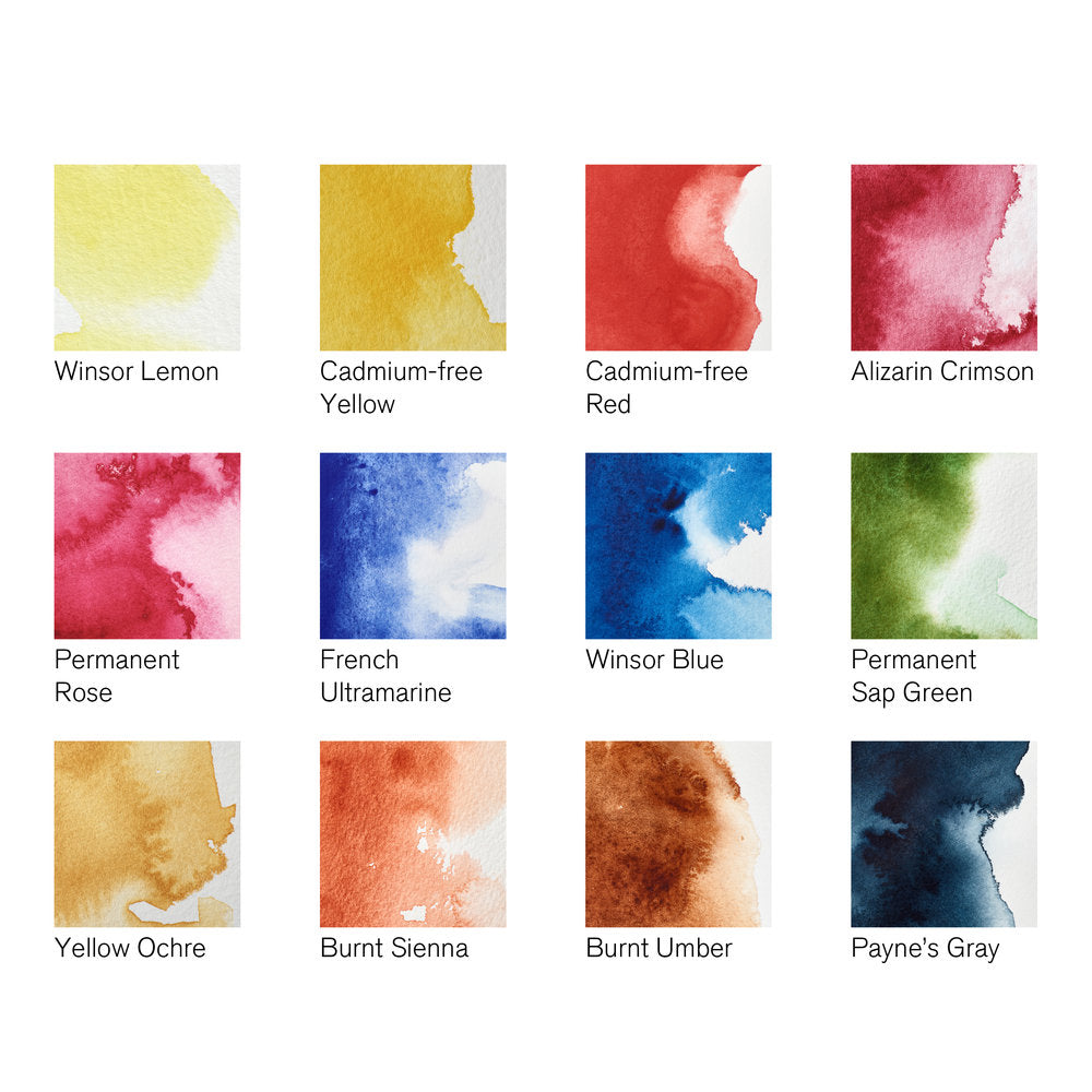 Winsor & Newton Tube Travel Tin 12pc Professiobnal Watercolour Set