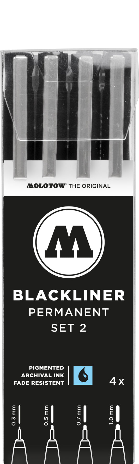 Blackliner Permanent Set 2 - 4 markers