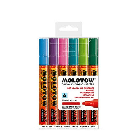 4MM Molotow Marker Basic Set #2/ 6 piece