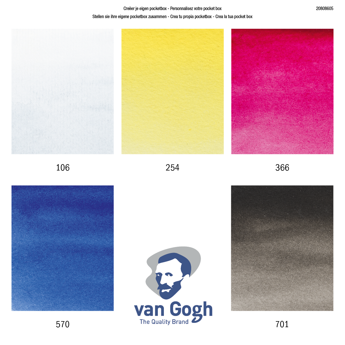 Van Gogh Primary Mixing Set with 5pans