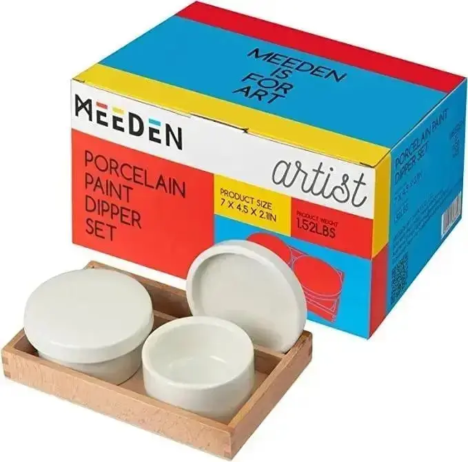 Ceramic Palette Cup: Double with Cover