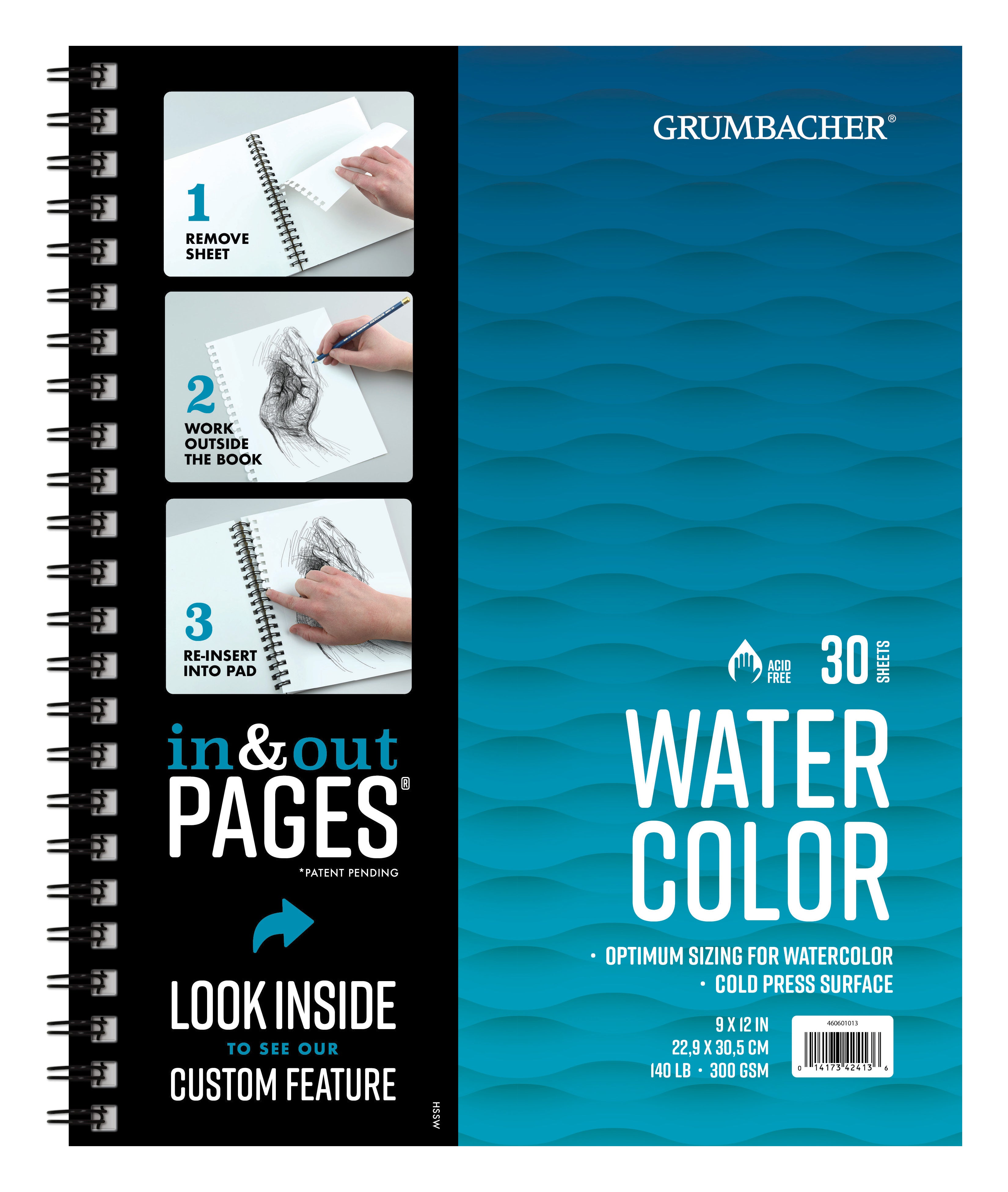 9 x 12 'In & Out Pages' Watercolor Spiral Pad – spokane-art-supply