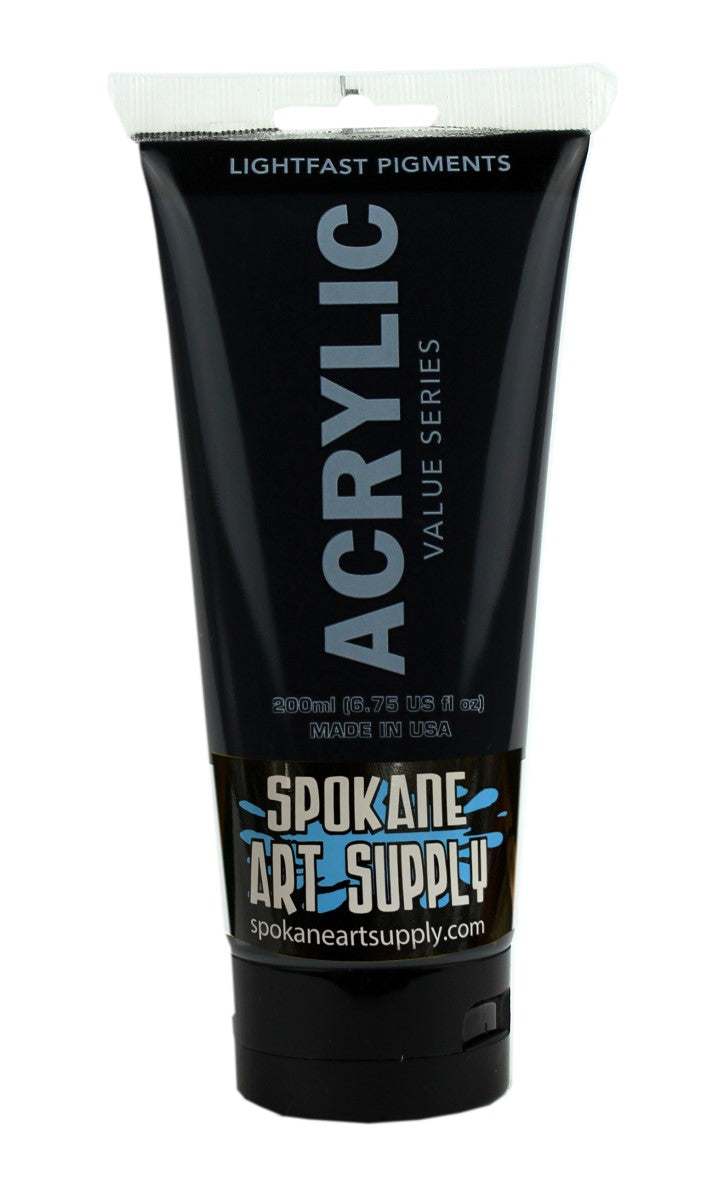 Mars Black 200ml Tube Acrlyic