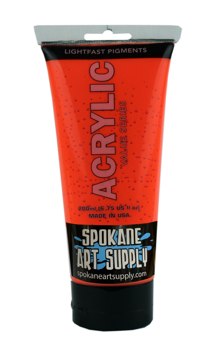 Neon Orange 200ml Tube Acrlyic