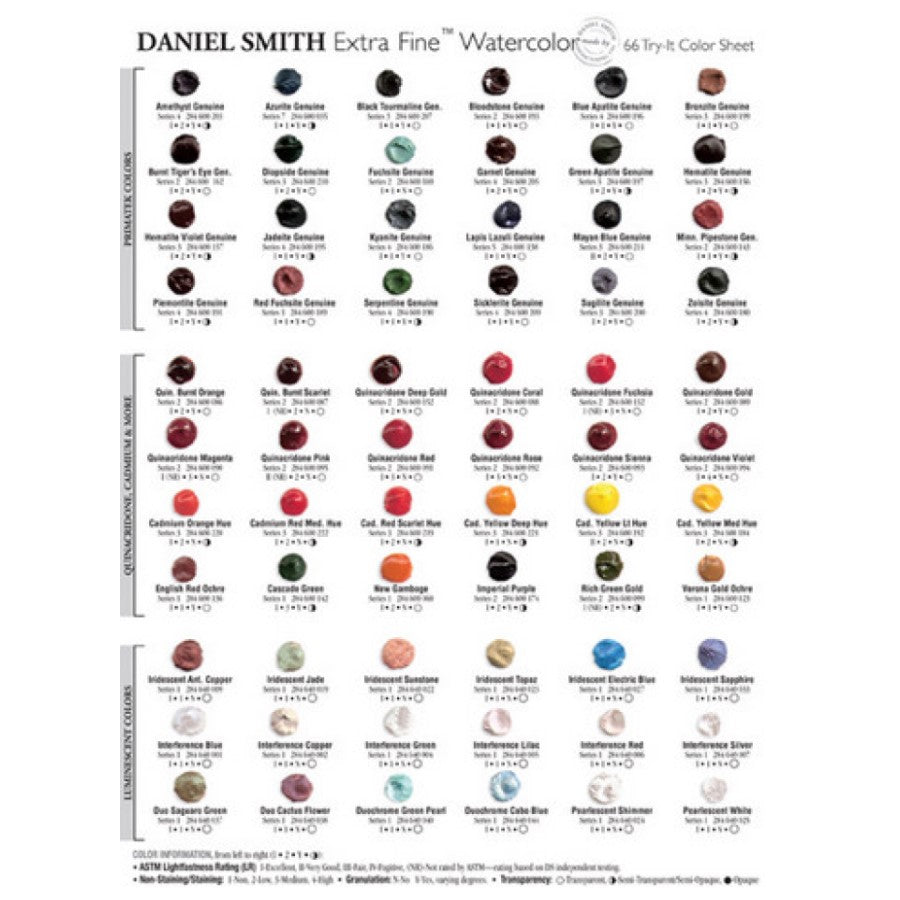 66 Dot Daniel Smith Watercolors
