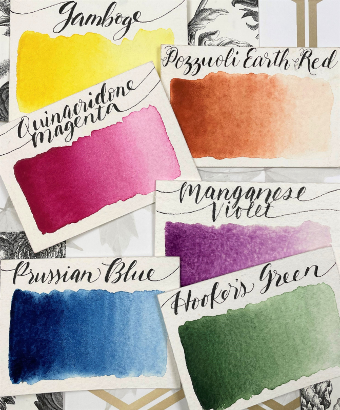 Night Garden 6 Stoneground Paint Co. Metal Half Pan Palette