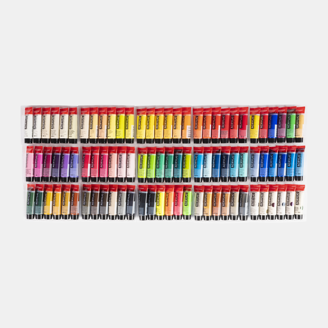General Selection Acrylic Set: 90 x 20ml tubes from Amsterdam