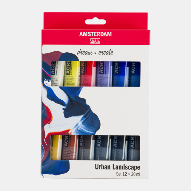 Urban Landscape Selection Acrylic Set: 12 x 20ml tubes from Amsterdam