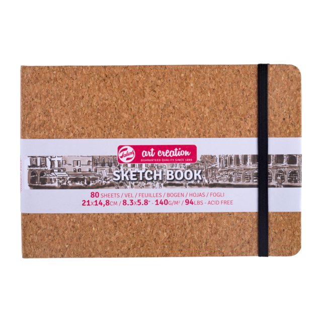 NEW Talens Art Creation Sketchbook - CORK 5.8" x 8.3" Landscape
