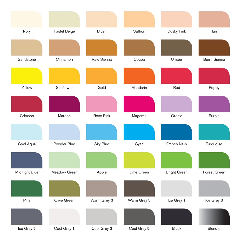 48 Piece Winsor & Newton ProMarker Set