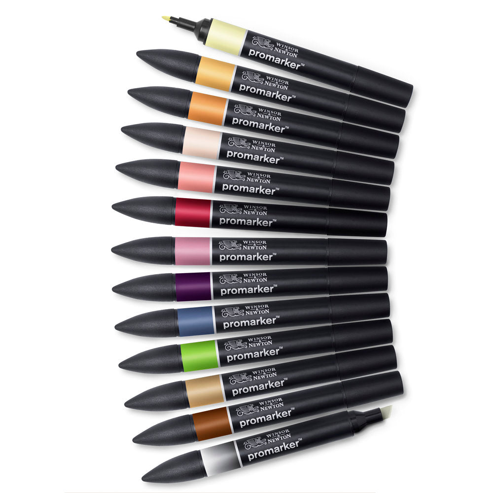 12+1 #0290143 Manga Steampunk Winsor & Newton (Alcohol) ProMarker Set