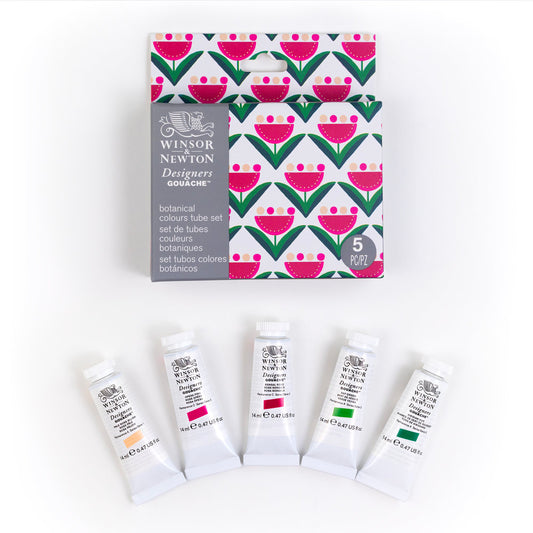 Botanical Colors 5 tube Winsor & Newton Designers Gouache Set