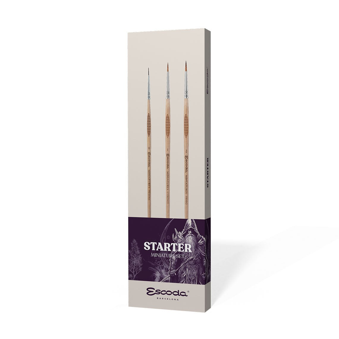 Escoda #8860 Starter Miniature Brush set (3 brushes)