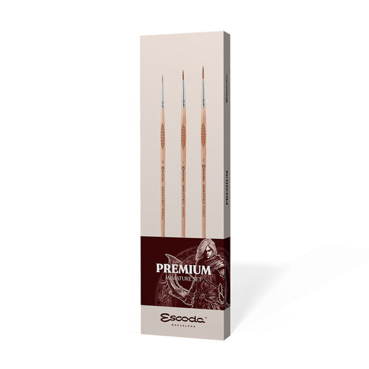 Escoda #8862 Premium Miniature Brush set (3 brushes)