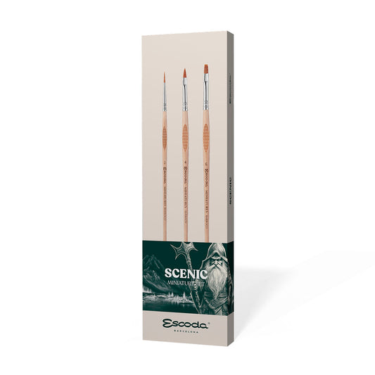 Escoda #8864 Scenic Miniature Brush set (3 brushes)