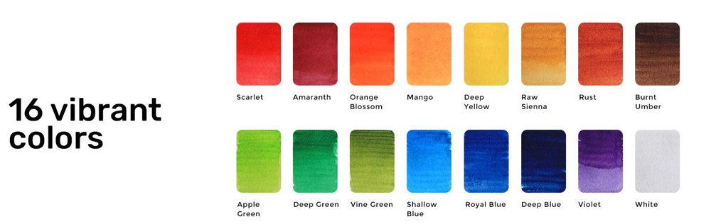 Original Viviva Pan Set with 16 colors