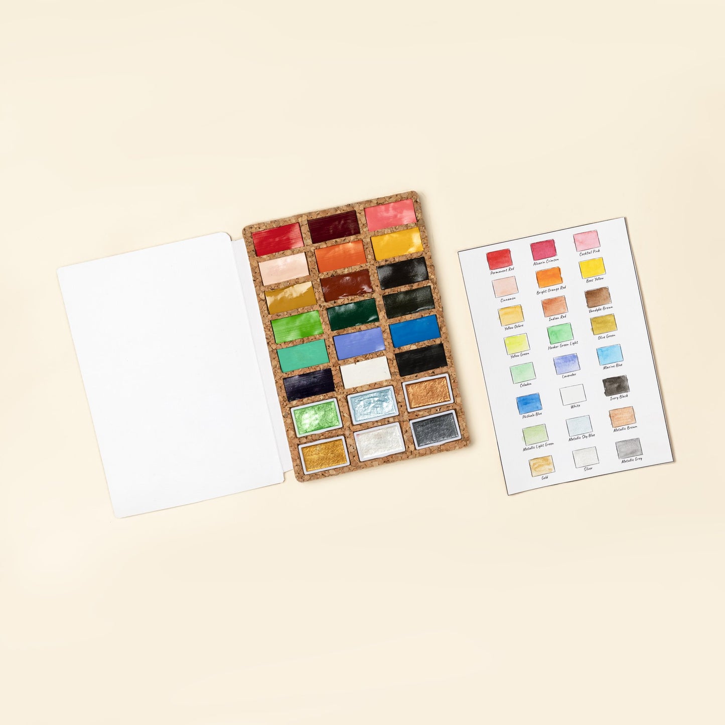 Viviva Watercolor Set: Deluxe 24 Pan Colors