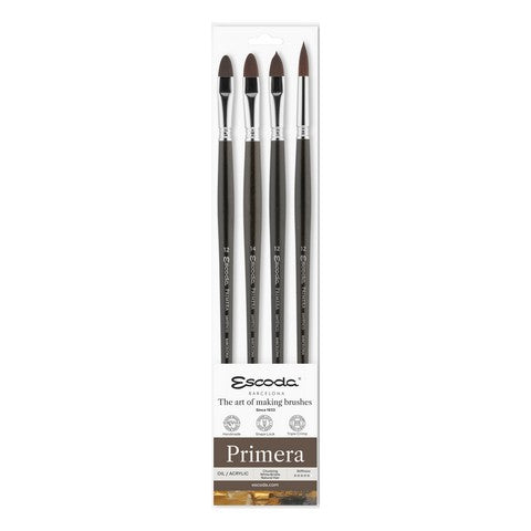 Escoda Primera Long-Handled Brush Set #8958 (four brushes)