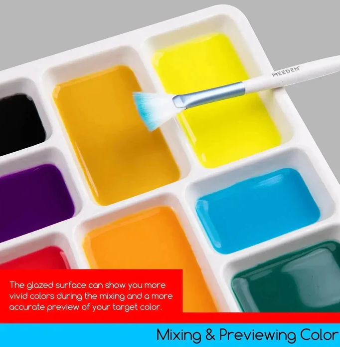 8-Well Ceramic Palette