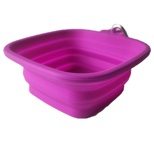 Silicone Purple Square Bowl 500ml #9008