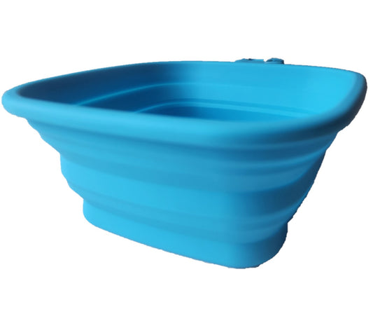 Silicone Lt Blue Square Bowl 900ml #9059