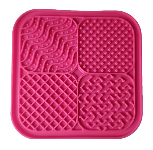 Silicone Pink Brush Cleaning Mat Rectangle #9010