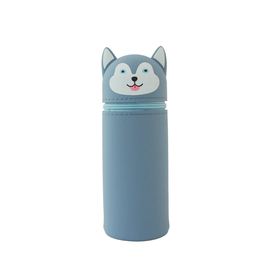 Gray Husky Punilabo Stand Up Pen Case