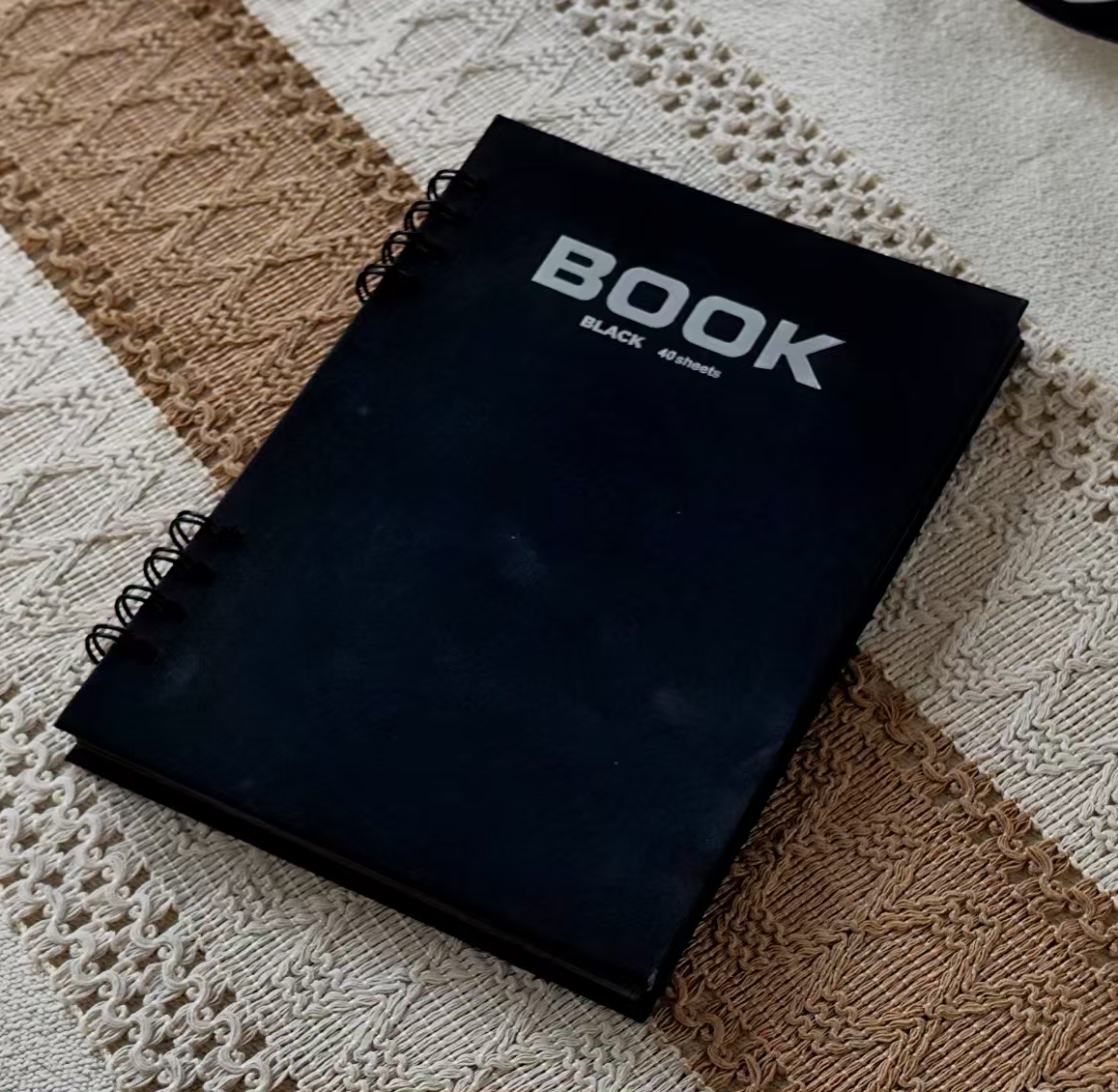 Potentate Spiral-Bound with Black Paper/Black Cover 8.5"x 11.75"