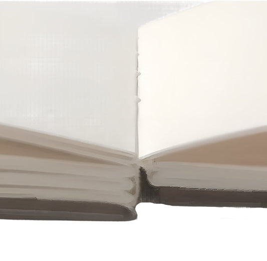4"x4" Grey Hardbound Watercolor Journal 100% Cotton