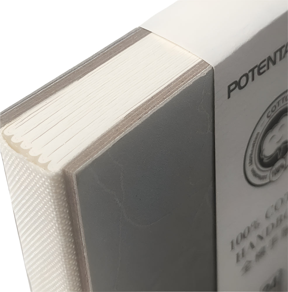 4"x4" Grey Hardbound Watercolor Journal 100% Cotton