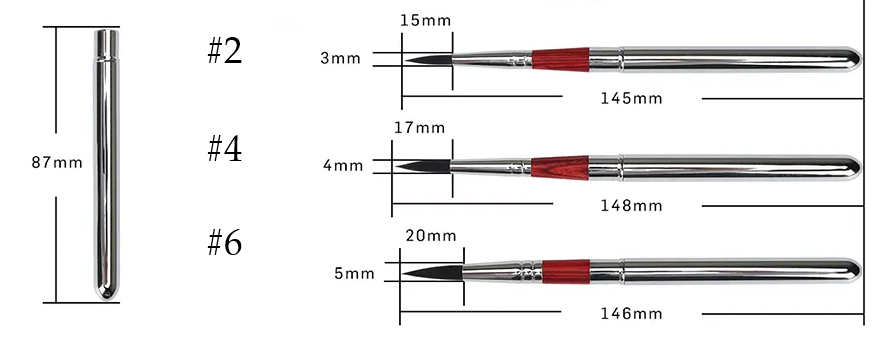 #2 Round SeamiArt Portable Painting Brush