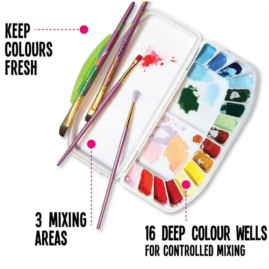 Airtight / Leakproof Plastic Palette for Watercolor Painting
