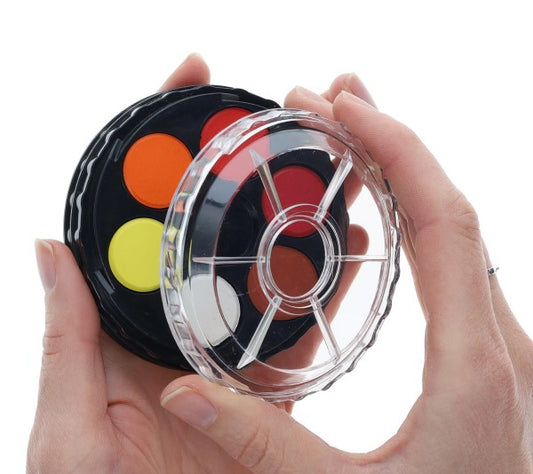 Compact Watercolor Paint Set with 12 Colors