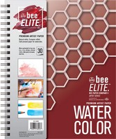 9"x12" Bee Elite Spiral-Bound Watercolor Pad: 30 sheets