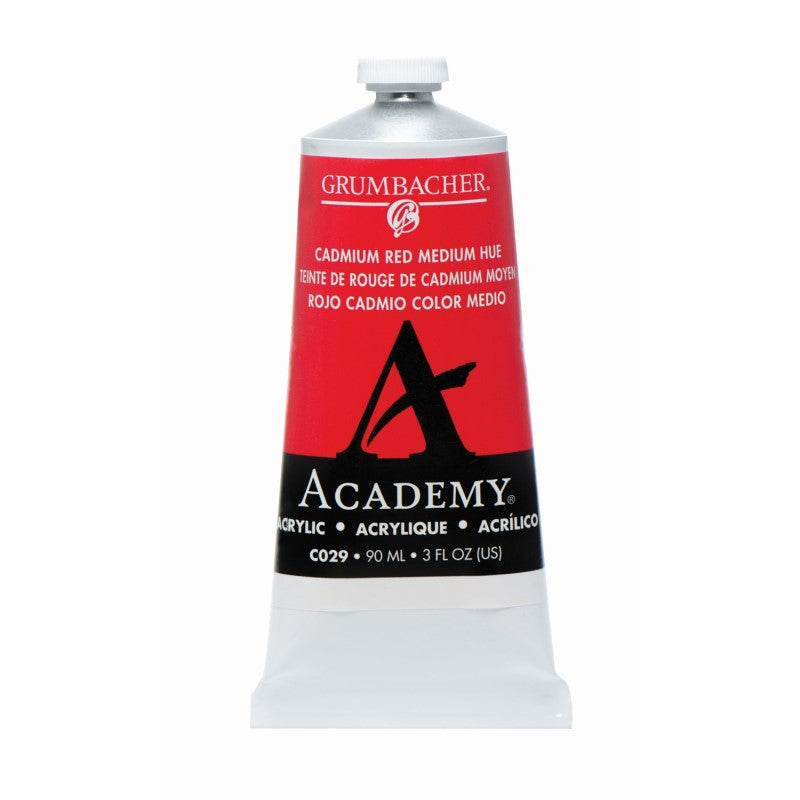 90ml Academy Acrylic Cadmium Red Medium Hue