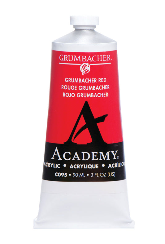 C095 Grumbacher Red 90ml Grumbacher Academy Acrylic tube