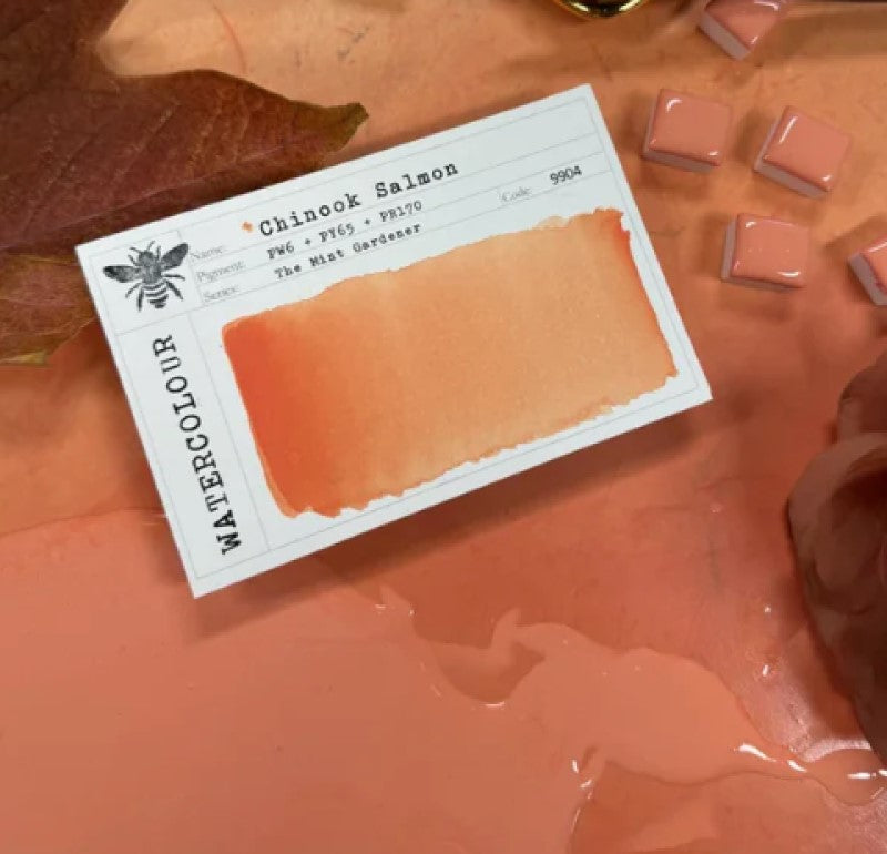 Chinook Salmon Half Pan Watercolor: Stoneground Paint Co.