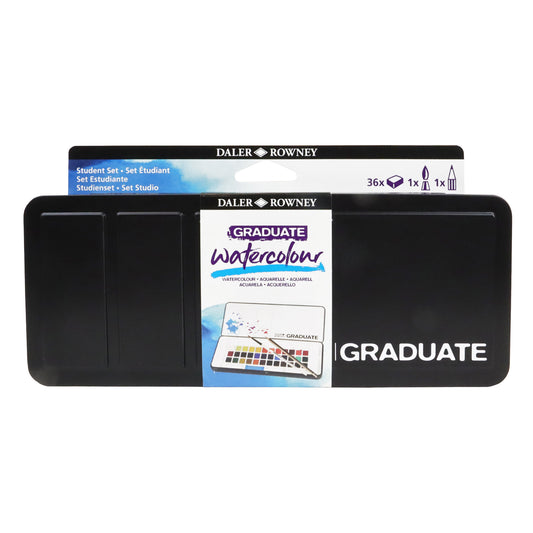 Graduate Watercolor Student Set with 36 Colors