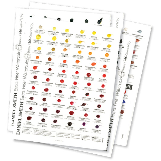 266+22 Watercolor Dot Try-Out Card from Daniel Smith