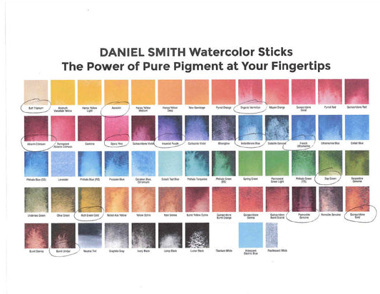 Landscape Set: Daniel Smith Watercolor Sticks (with bonus pouch)