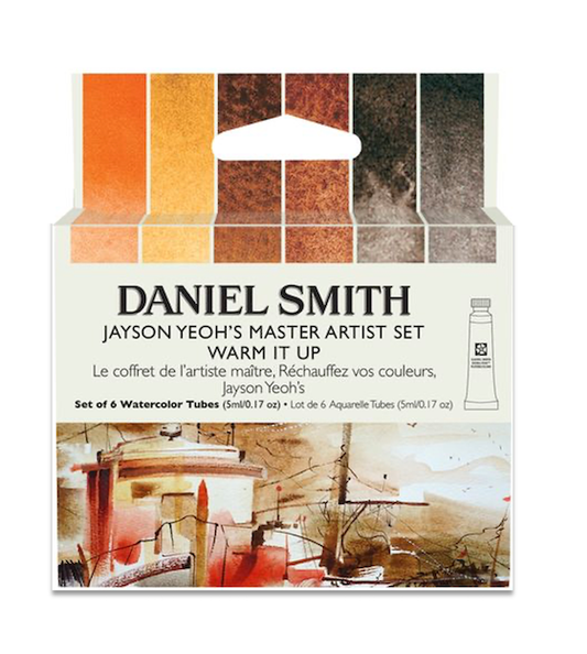 Jayson Yeoh Master Artist Set: Warm It Up – Daniel Smith watercolors (6 tube)