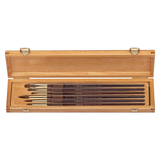 Escoda Oil Brush Set in Wooden Box