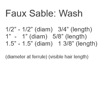 FLAT WASH Faux Sable FM Dynasty Brushes