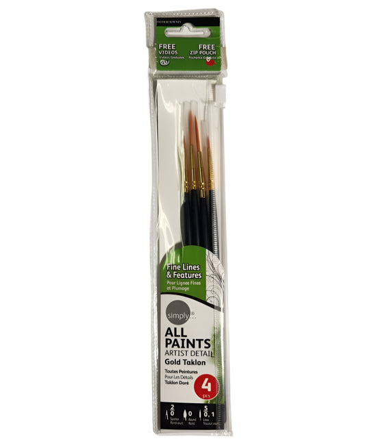 Simply Fine Lines & Features Brush Set