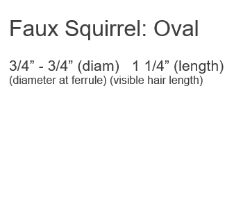 OVAL WASH Faux Squirrel FM Dynasty Brushes