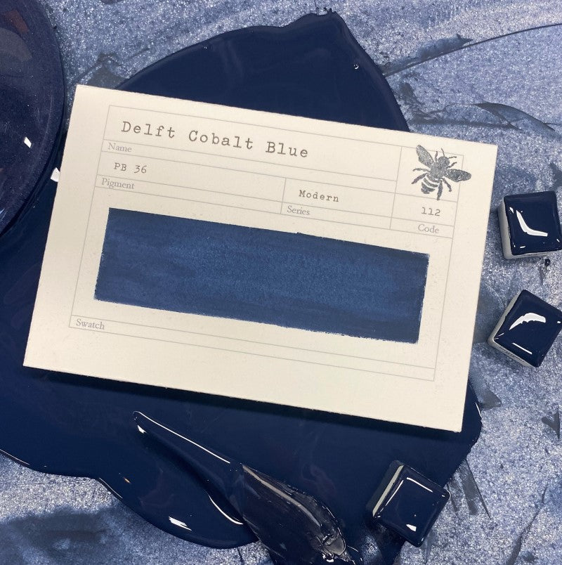 Delft Blue Half Pan Gouache: Stoneground Paint Co.