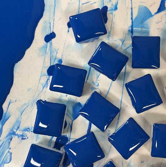 Argon Blue Half Pan Gouache: Stoneground Paint Co.