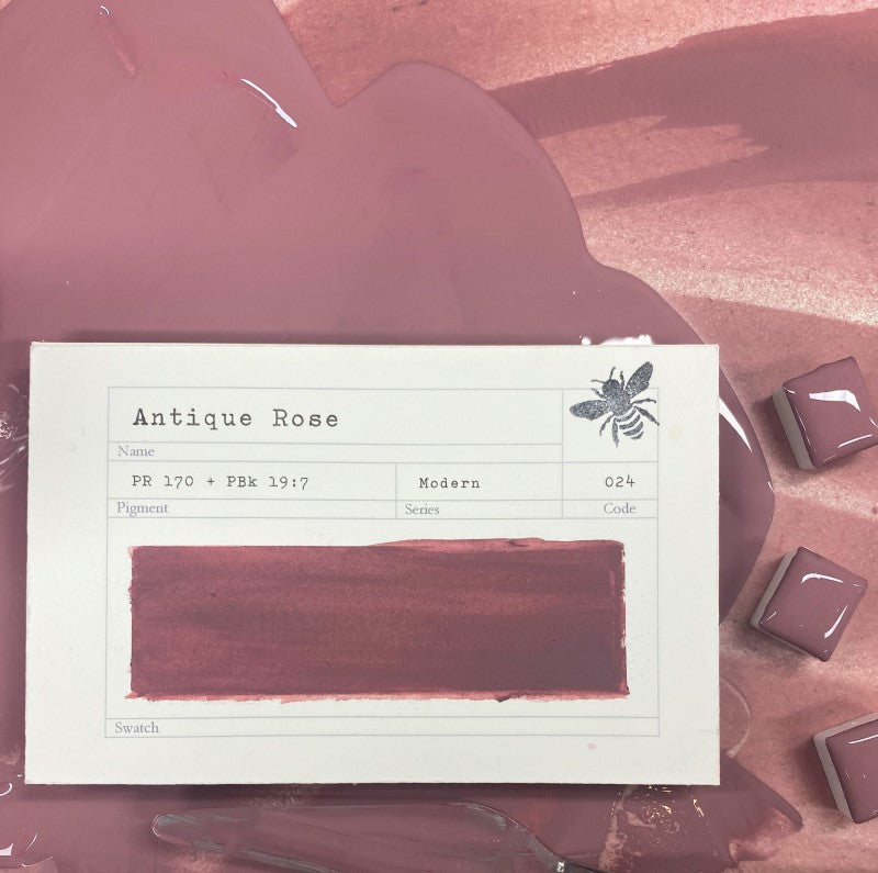 Antique Rose Half Pan Gouache: Stoneground Paint Co.